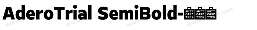 AderoTrial SemiBold字体转换